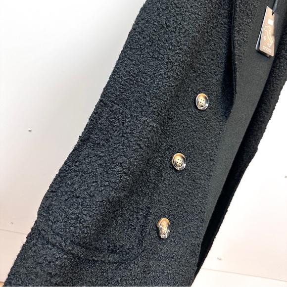 Bella Amore Italy made Black Vest Coat with Gold Star Pin, size S-XL - Picture 4 of 8